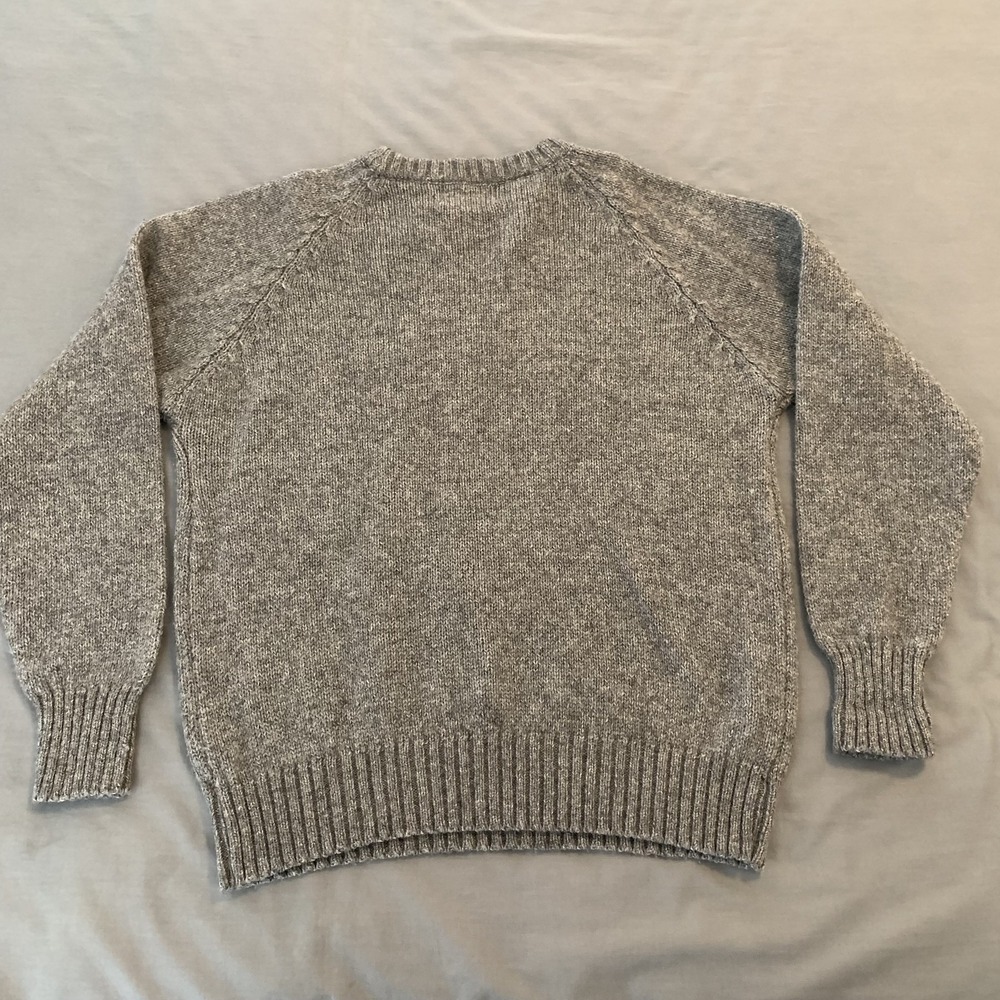 McGregor Sweater Mens Large Gray Wool Acrylic Crewneck Knit Pullover Made USA - Picture 5 of 6